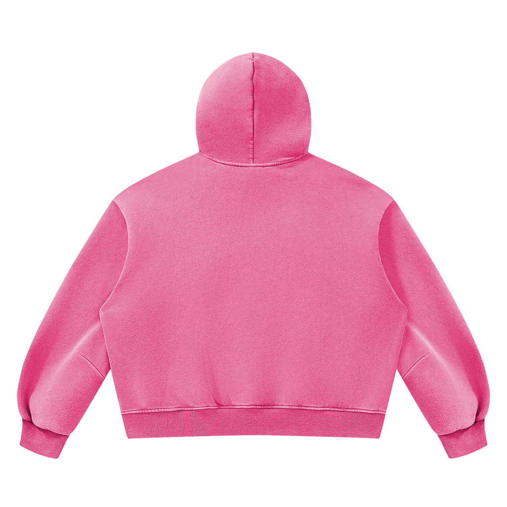 Classic Vintage Wash Boxy Fleece Hoodie