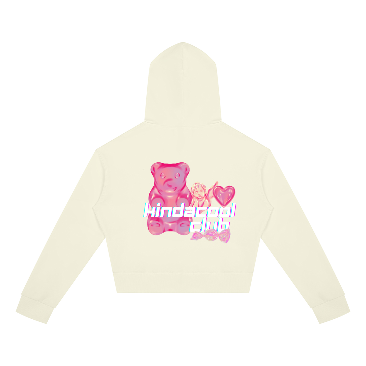 Candy Women's Crop Full Zip Hoodie