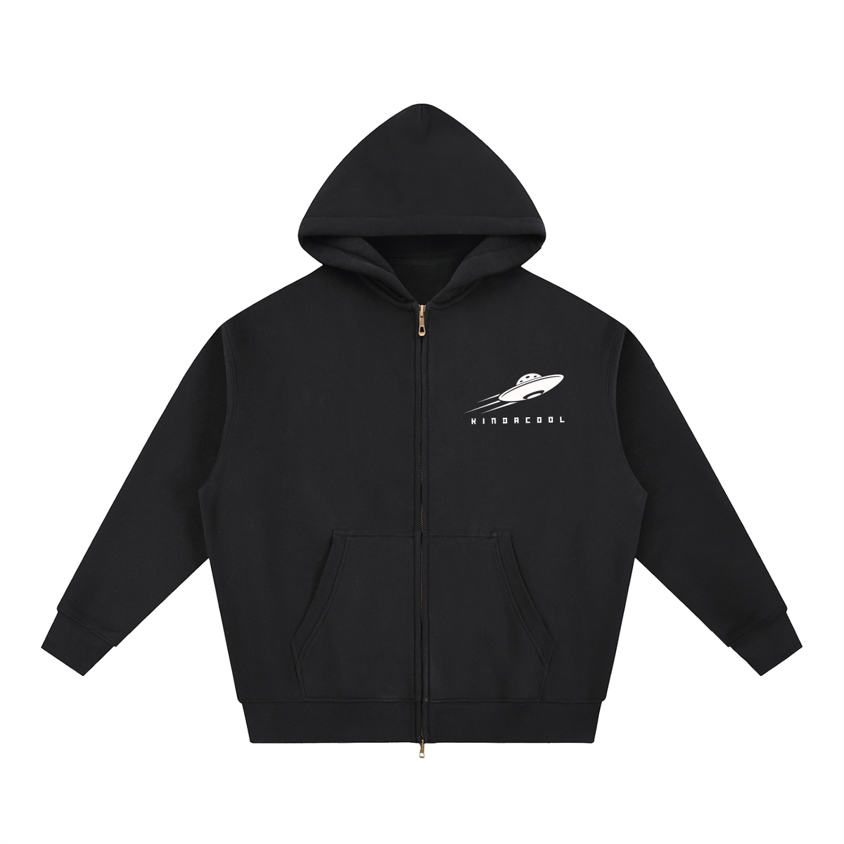 Spaceship Oversized Fleece Boxy Hoodie