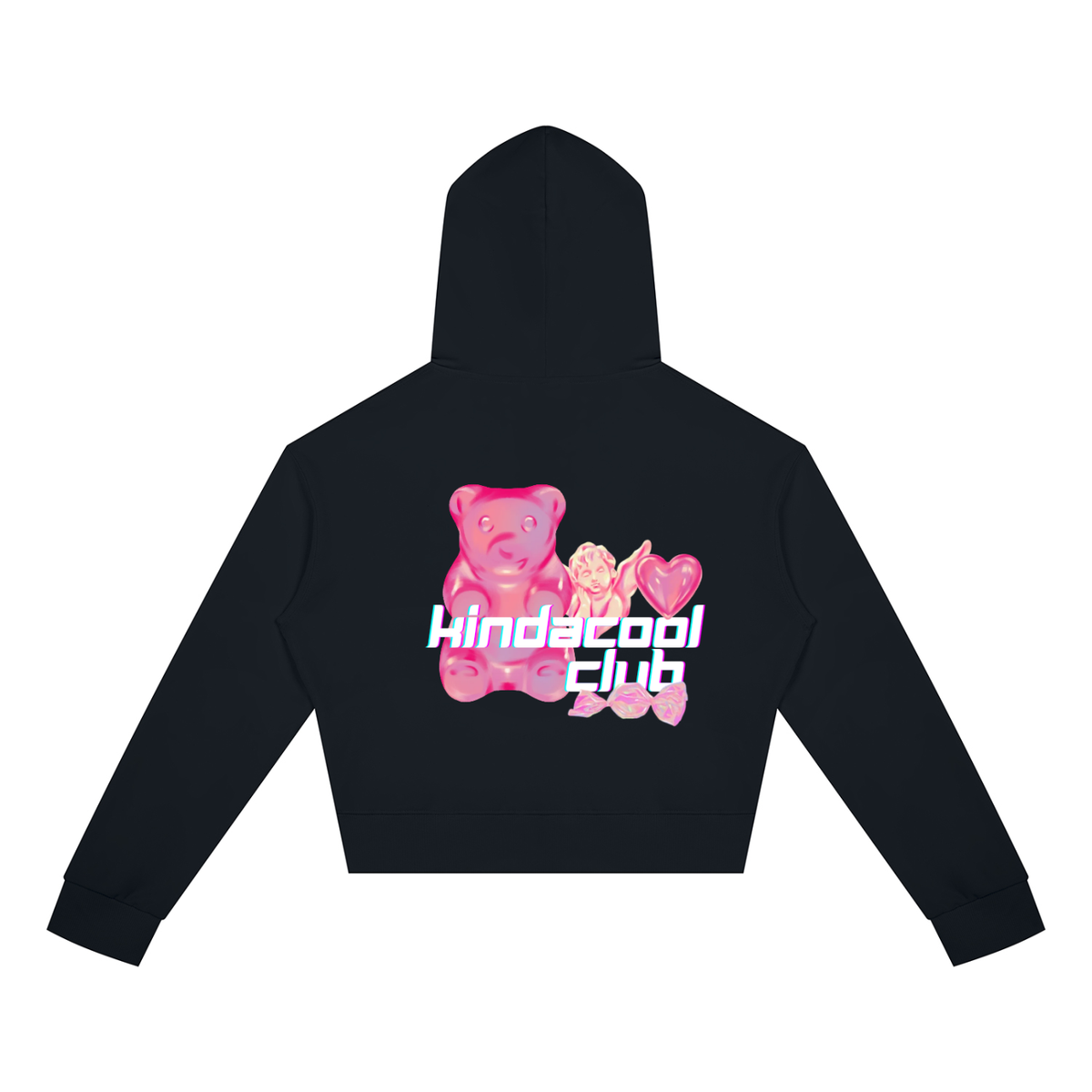 Candy Women's Crop Full Zip Hoodie