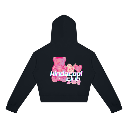 Candy Women's Crop Full Zip Hoodie