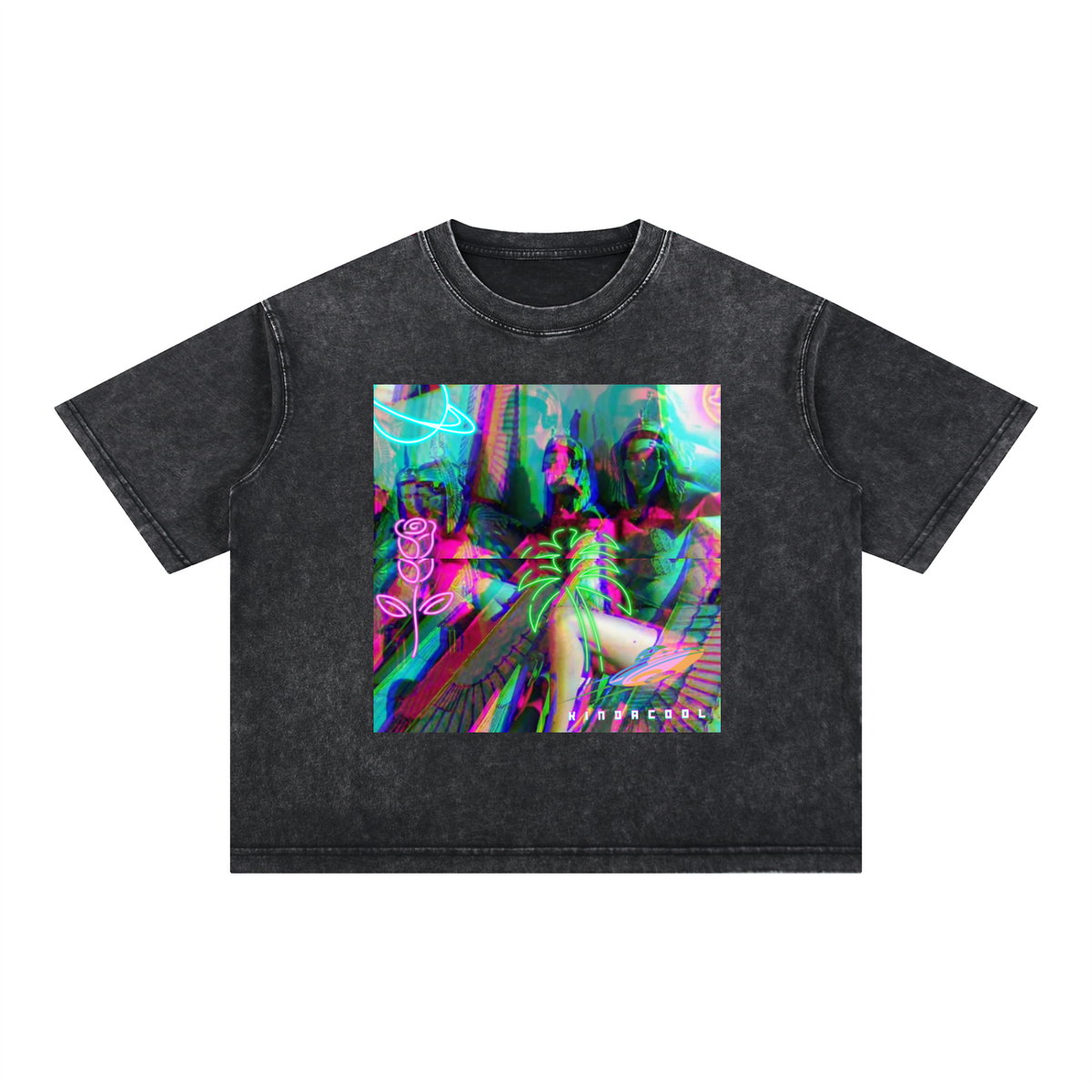 Muses on Set Mineral Wash Boxy Cotton T-Shirt