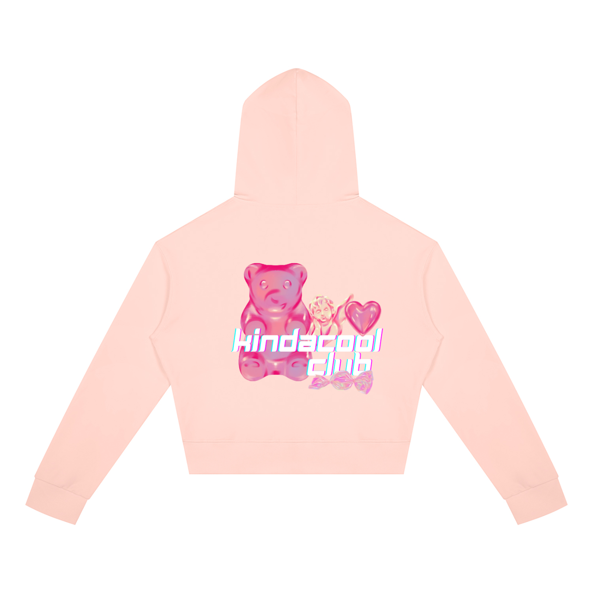 Candy Women's Crop Full Zip Hoodie