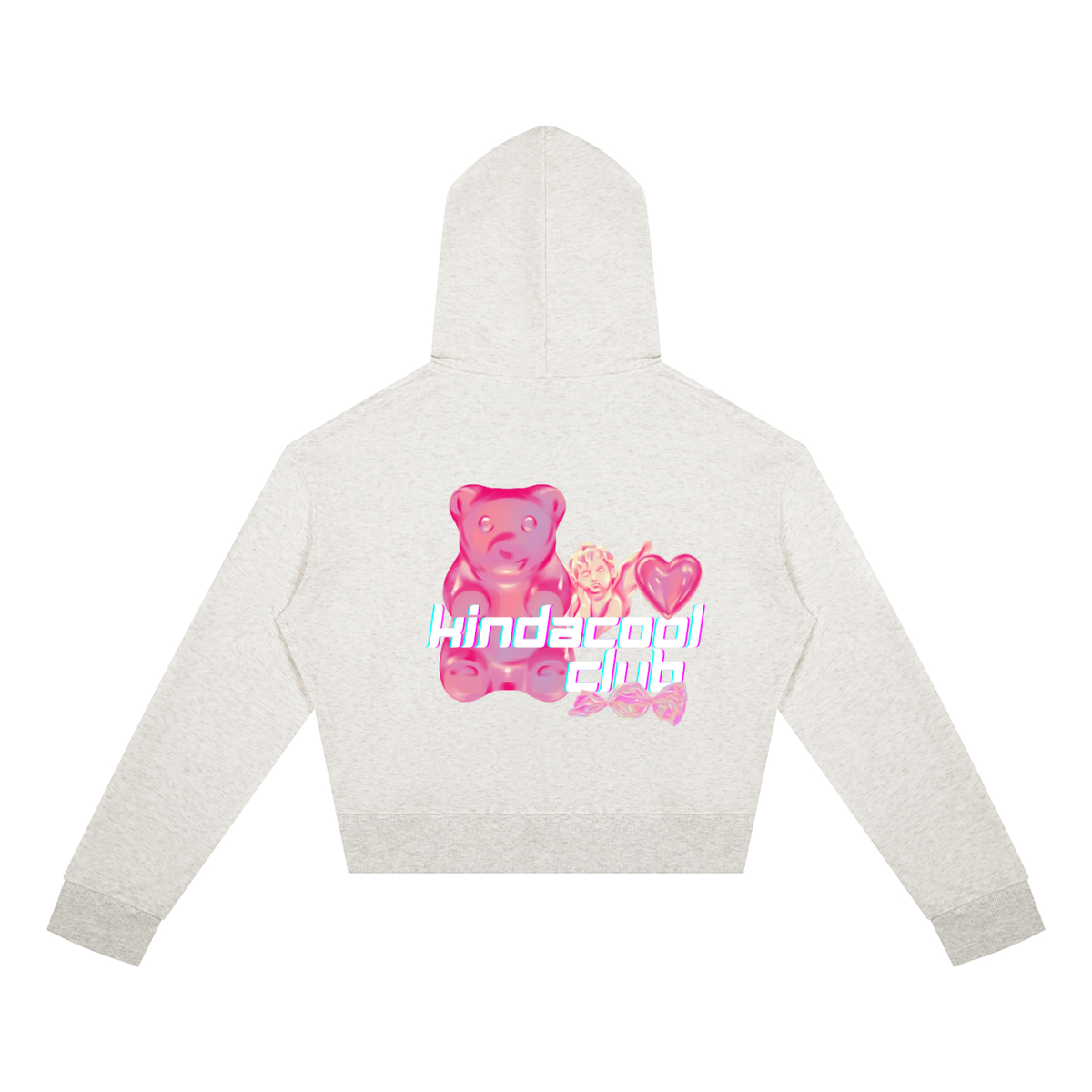 Candy Women's Crop Full Zip Hoodie